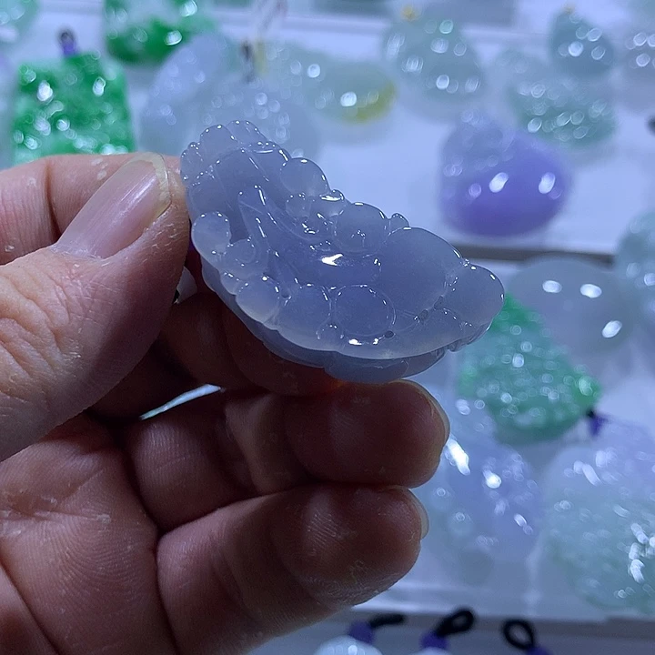 翡翠未镶嵌颈饰天然翡翠A货吊坠