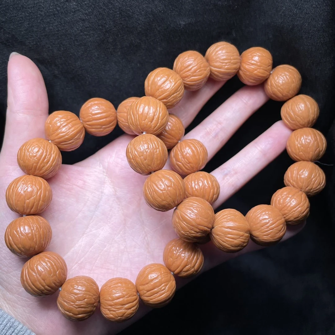【曹掌柜精选】18 G44362-猴头单圈手串（聚宝盆）-多样性发一件-17mm