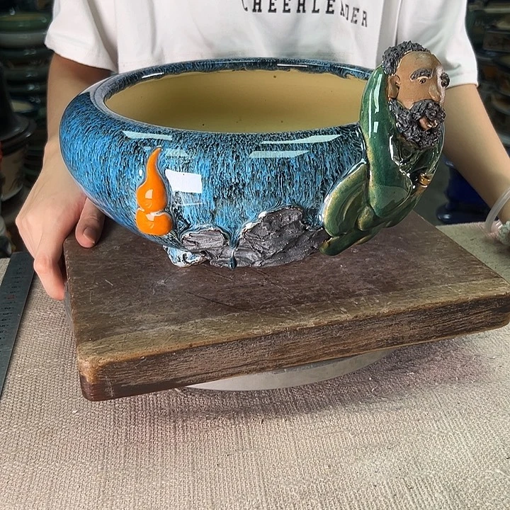 泳坤堂石湾盆陶瓷