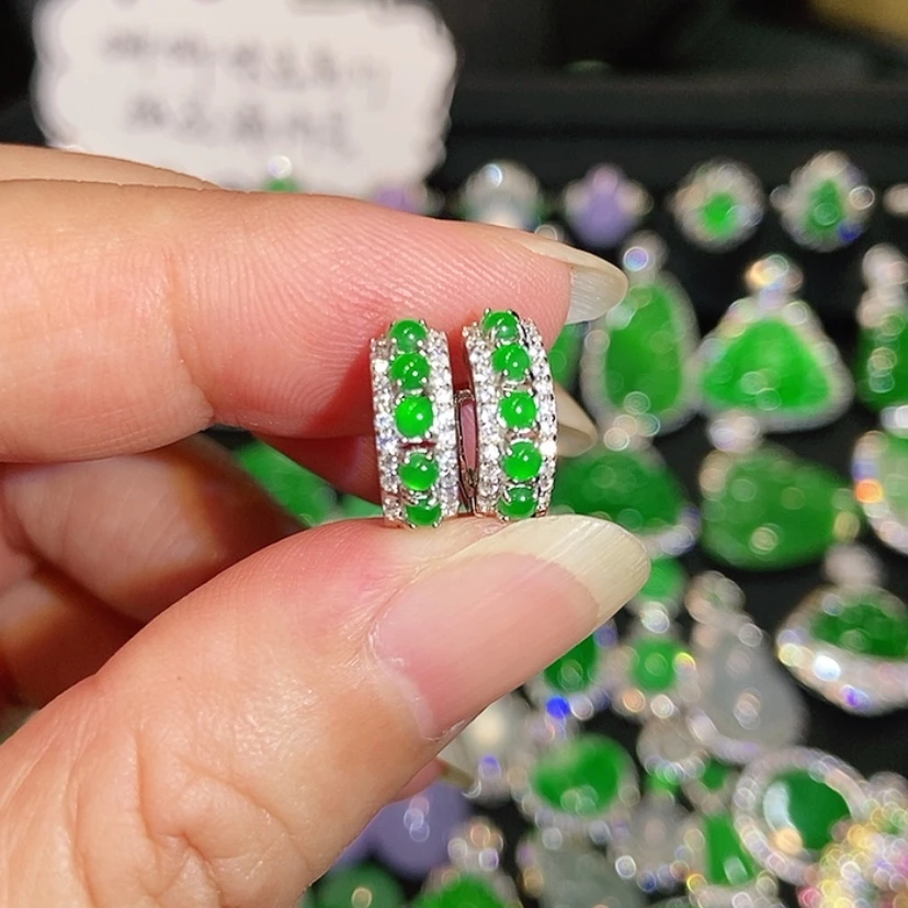 【闪购商品】未镶嵌翡翠耳饰天然翡翠