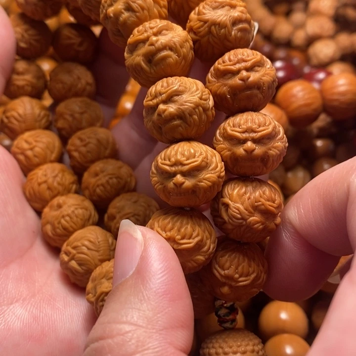 【闪购商品】猴头核桃手串常****们悟空