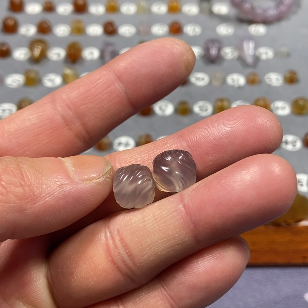 常****玛瑙/玉髓合金颈饰珠