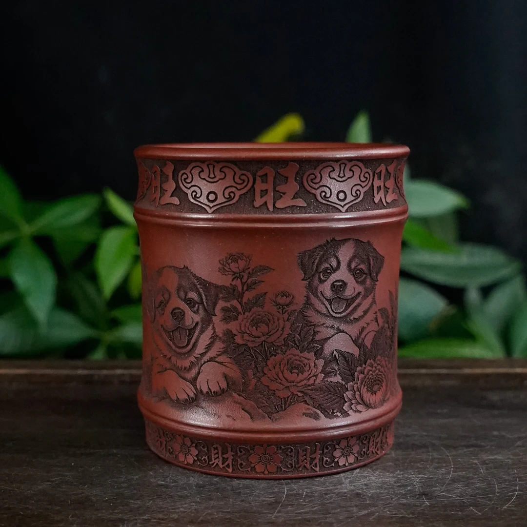 GSZS-5930 宜兴手工紫砂 生肖主人杯