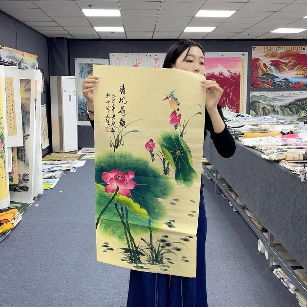 国画作品小姐姐放漏…