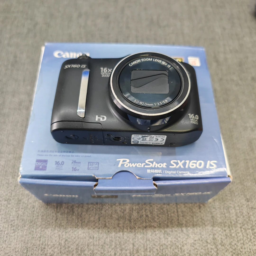 95新 Canon/佳能 SX160 长焦相机 16倍光变 专业人像 5号电池自备