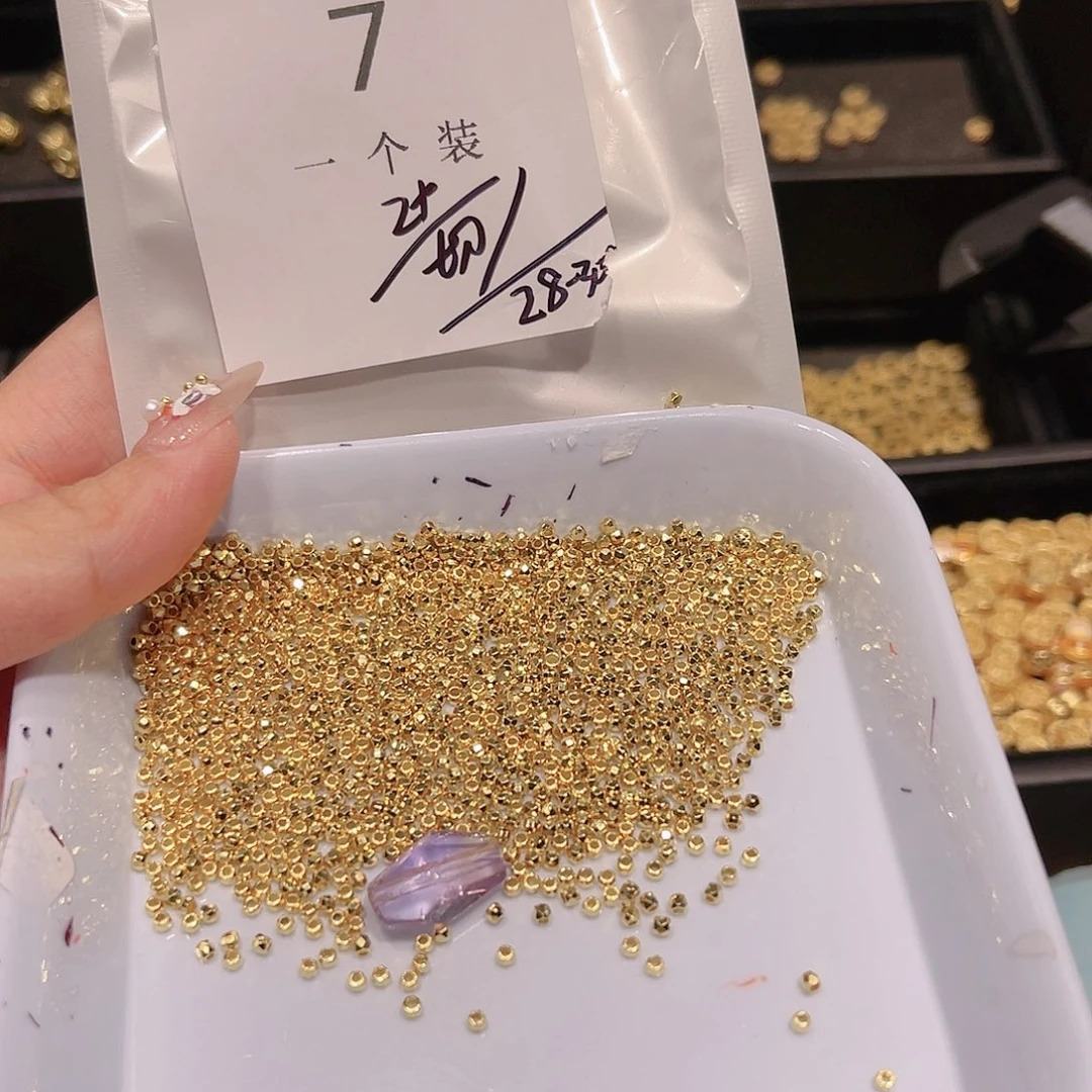 紫晶珠宝半成品银S925镀金镶嵌7