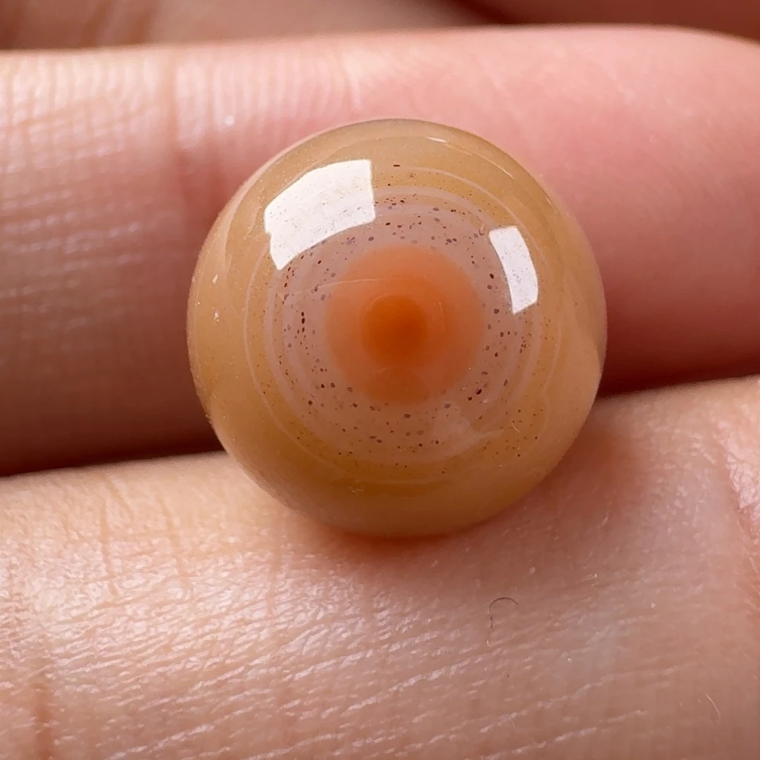 南红玛瑙未镶嵌天眼10.8