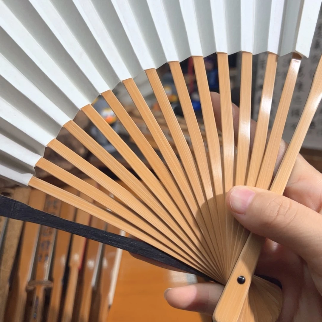 扇子扇子沈昌荣十六小茄单青九五全新