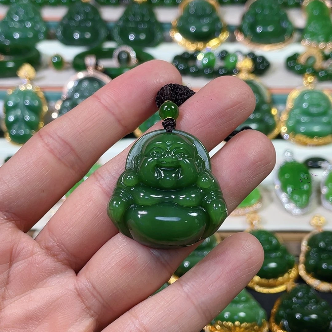 和田玉（碧玉）未镶嵌颈饰35mm