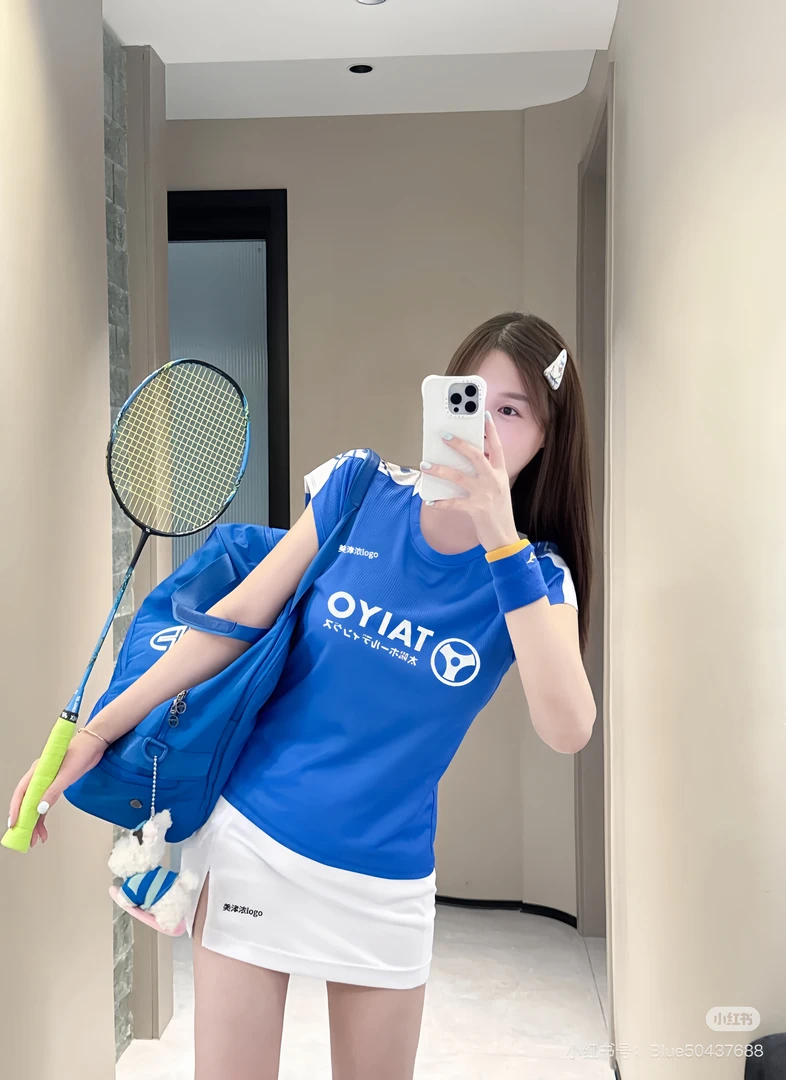 2025JP新款羽毛球服田口真彩同款大赛排球服速干飞袖透气印字吸汗