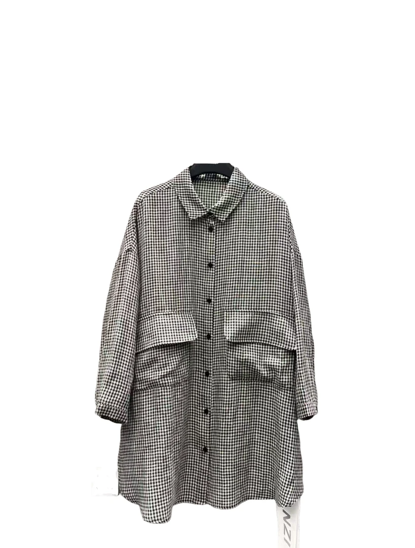 【佳老板】“25202#新款韩版时尚亚麻大版衬衣