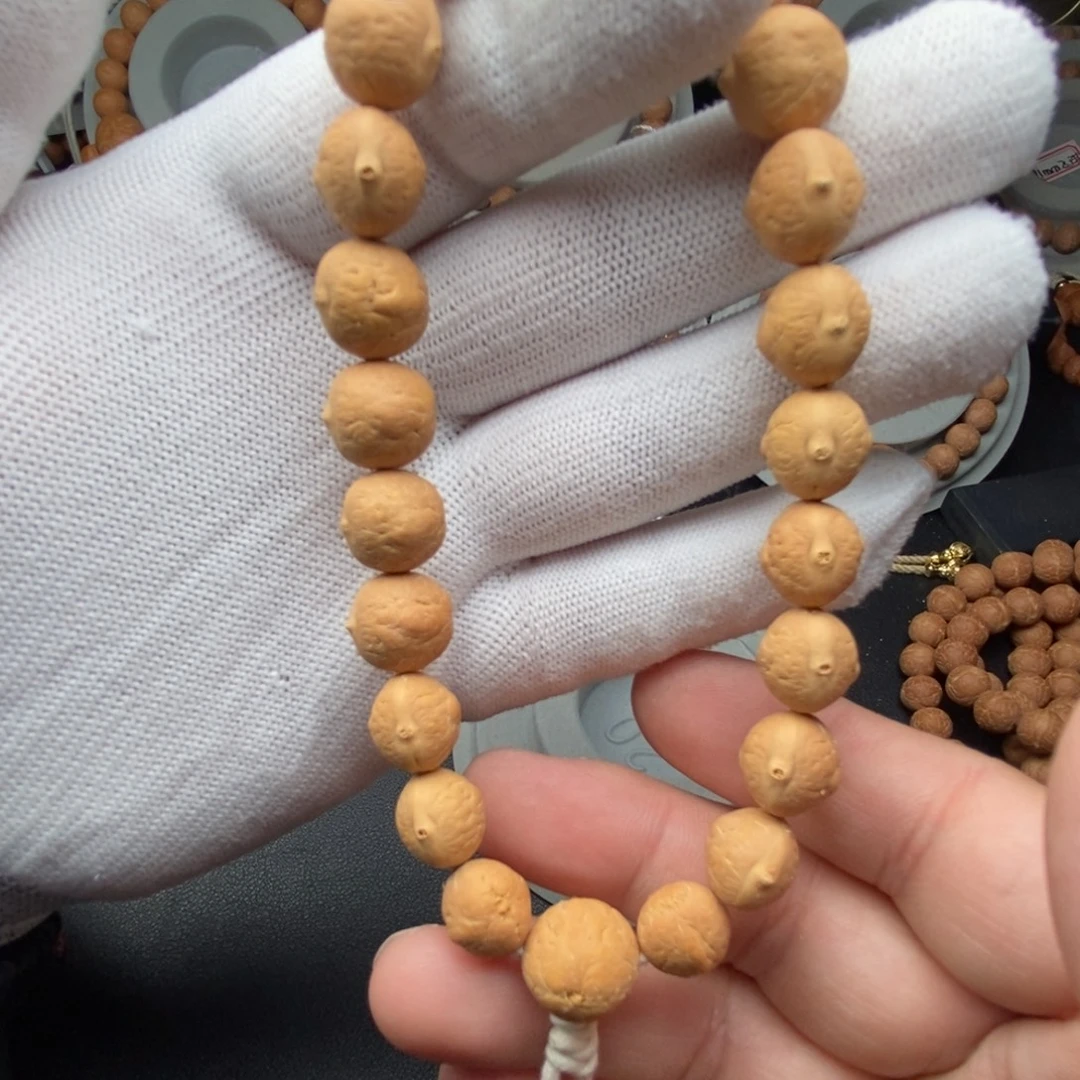 凤眼菩提手串实心天使小飞碟12mm