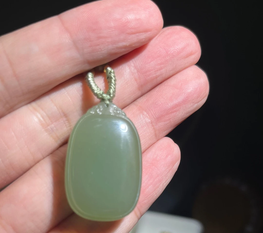 和田玉晴水小无事牌