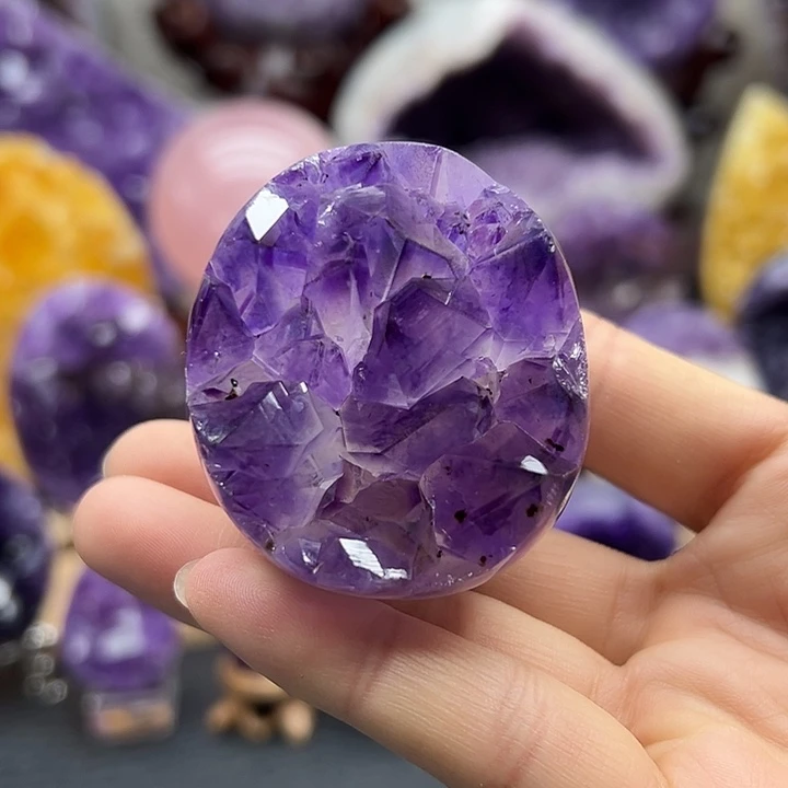 珠宝半成品未镶嵌紫晶