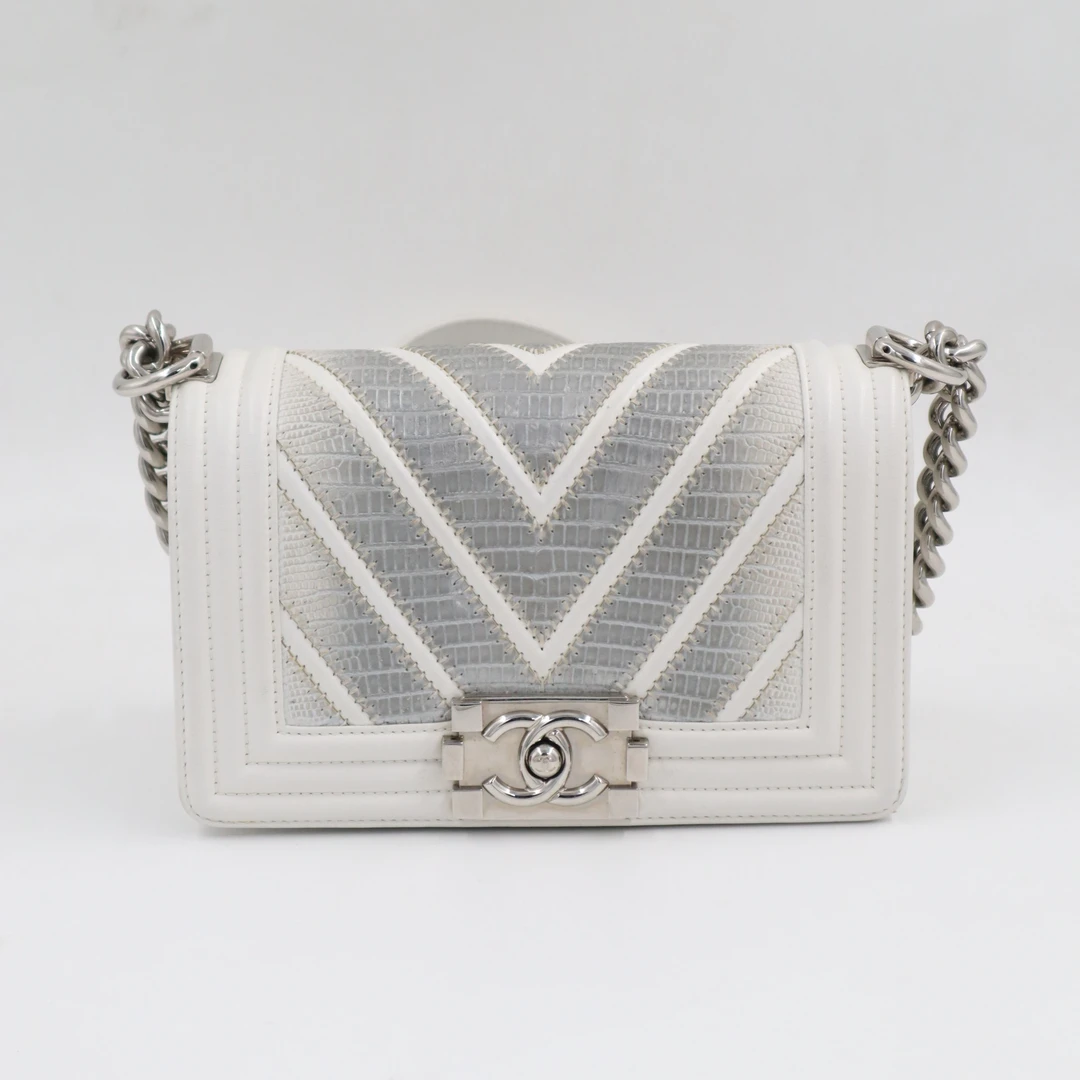 99新 Chanel/香奈儿 【晶晶专属】leboy小号蜥蜴皮渐变/JM8717