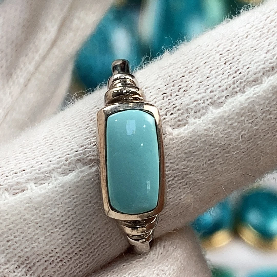 绿松石银S925镶嵌配饰