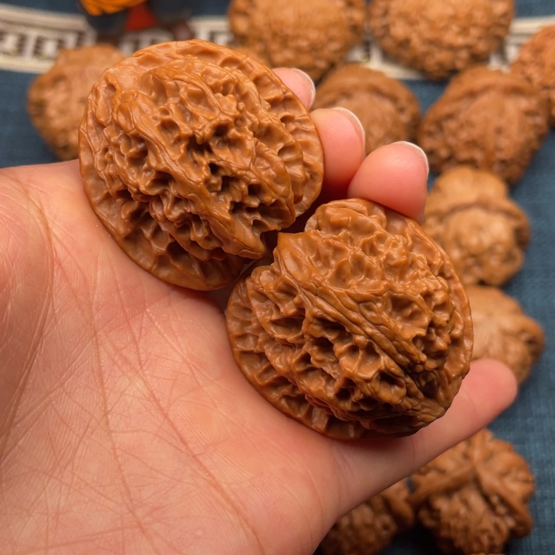 文玩核桃把件39全品原蛙苹果