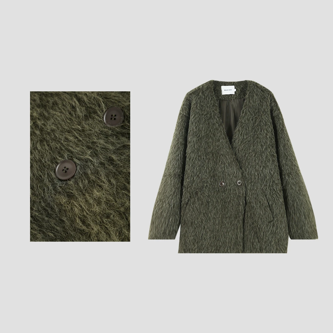 SANOIAN·宋三千新款时尚毛呢纽扣外套短款HBZC917335 nnassa