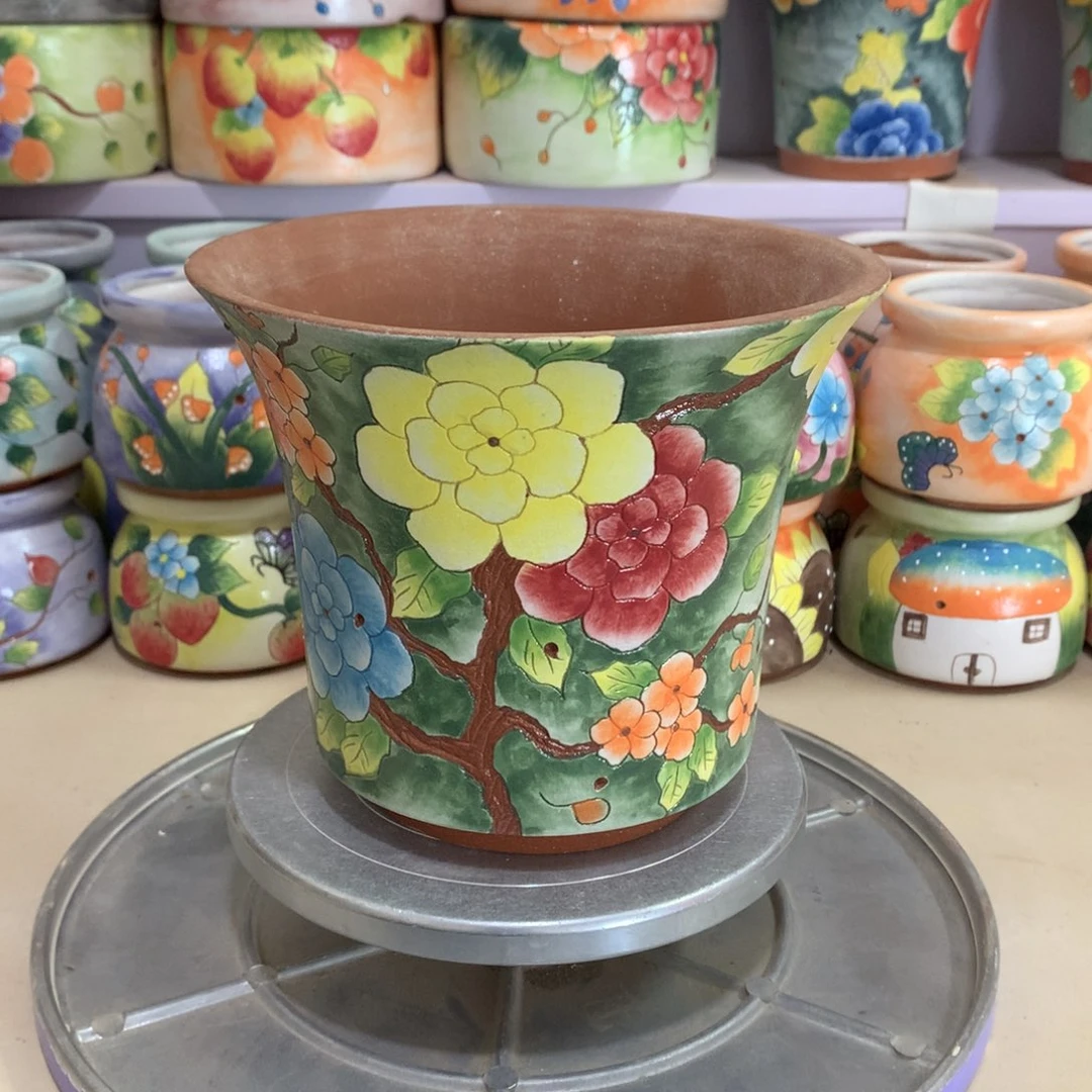 福利花盆，手绘花盆