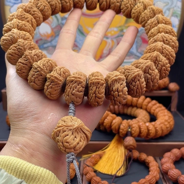 桃核手串海*衫龙纹桃核麒麟