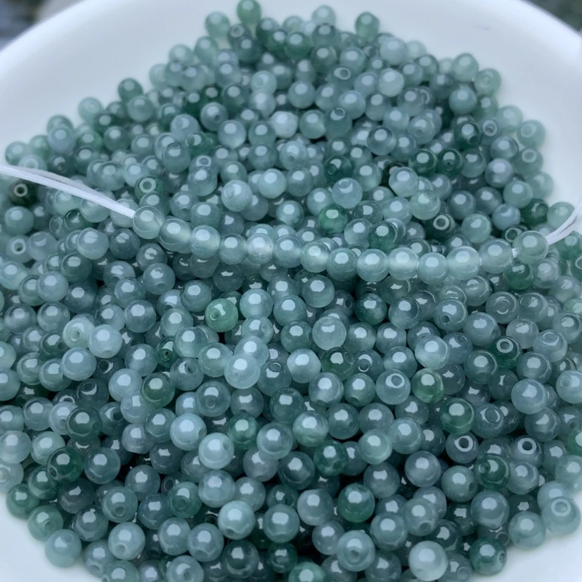 【闪购商品】未镶嵌翡翠手链卡3.7蓝水100颗