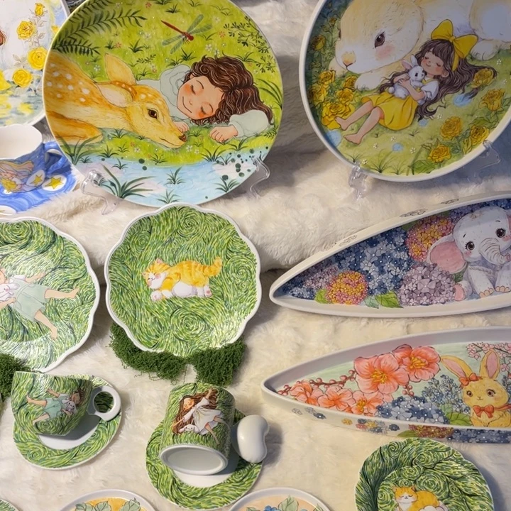 瓷摆件好看大盘子合集