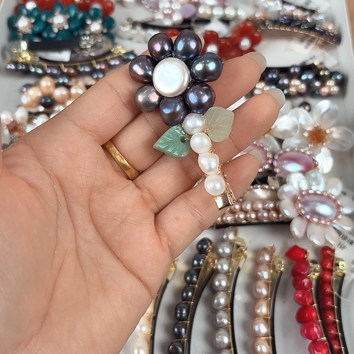 用***8发饰淡水珍珠未镶嵌