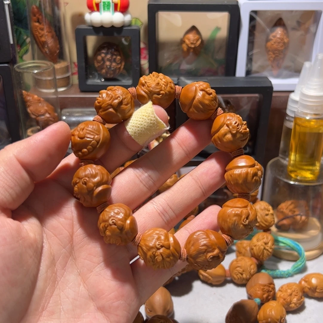 ໑***✘橄榄核手串/手链手工经典恶僧