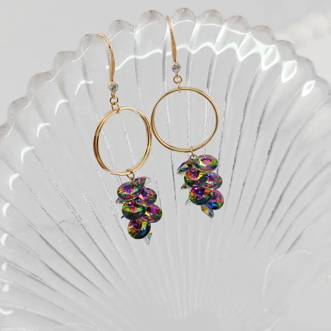 XUPING/旭平首饰 合金仿水晶耳饰 【潘生福利】时尚GDY X001012822