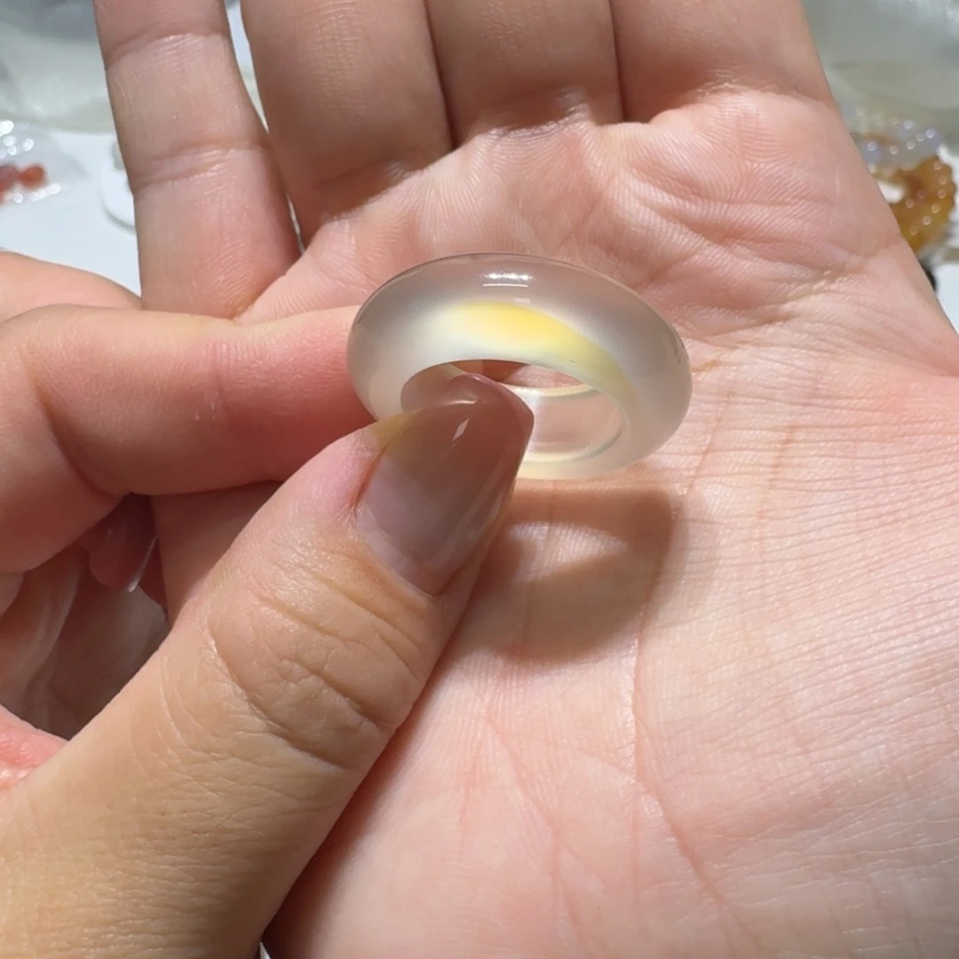 玛瑙/玉髓未镶嵌戒指港17福利款