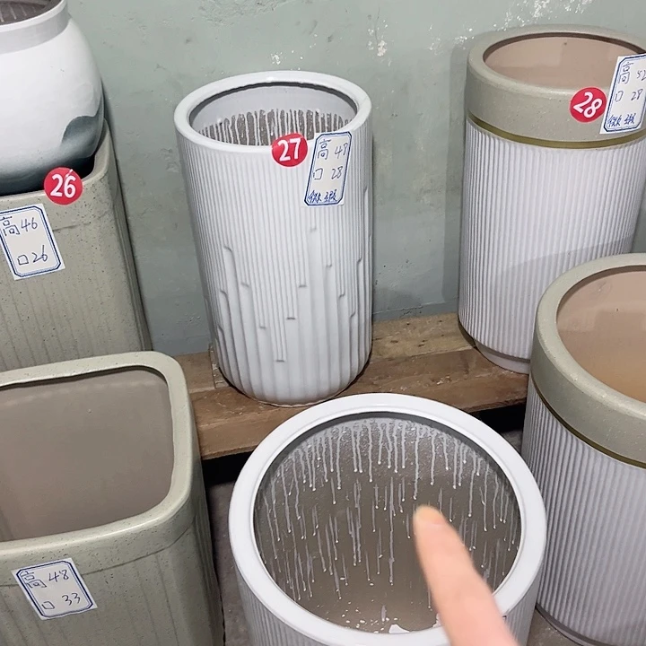 红陶陶瓷花盆默认微瑕