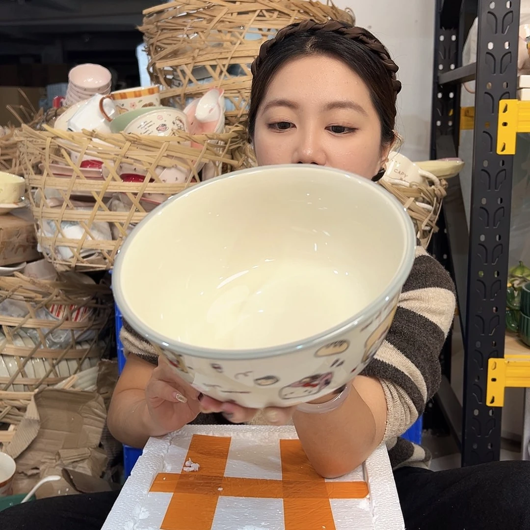 摆件潮州陶瓷餐具微瑕8寸