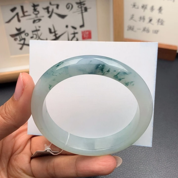翡翠手镯未镶嵌翡翠手镯57圈口