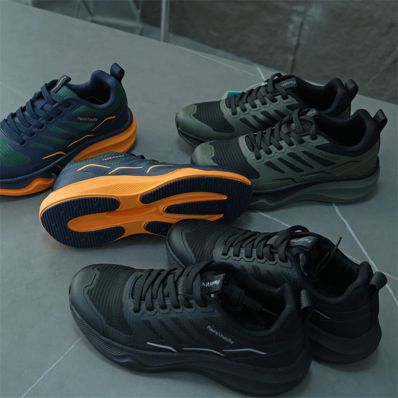 秋季男士户外运动厚底减震舒适跑步鞋男款简约舒适休闲鞋25699