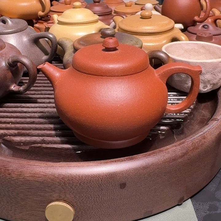 紫砂茶壶红将坡无添加200cc瑕