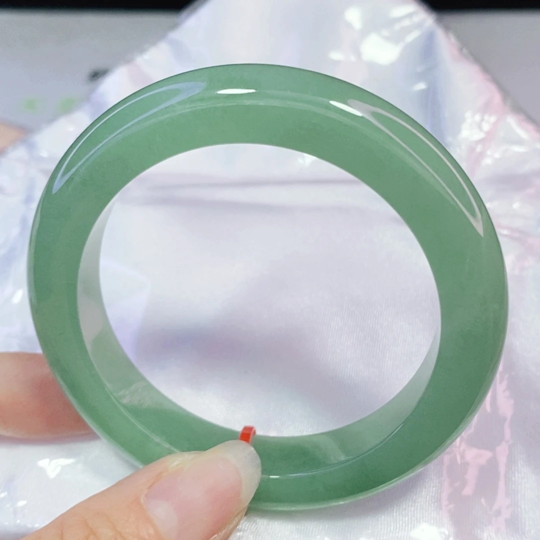 未镶嵌手镯翡翠53.6正圈