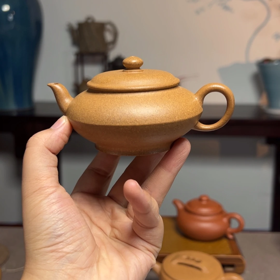 茶壶紫砂扁樱黄金段120