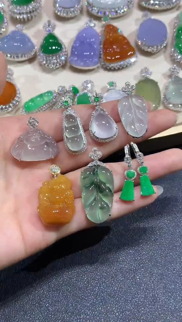 【彩虹盘】翡翠-18K金-多样性发一件-QY012|CXQ21