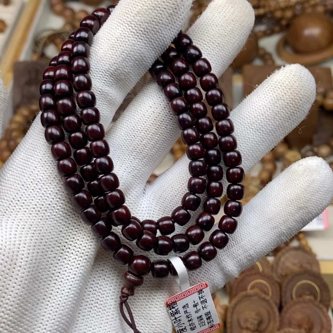 檀香紫檀（小叶紫檀）手串/手链印度小叶紫檀5*6*108龙鳞底