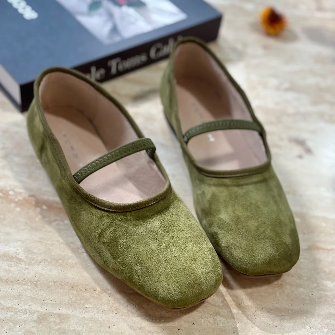 忆绵出品226复古文艺圆头浅口日常通勤休闲鞋
