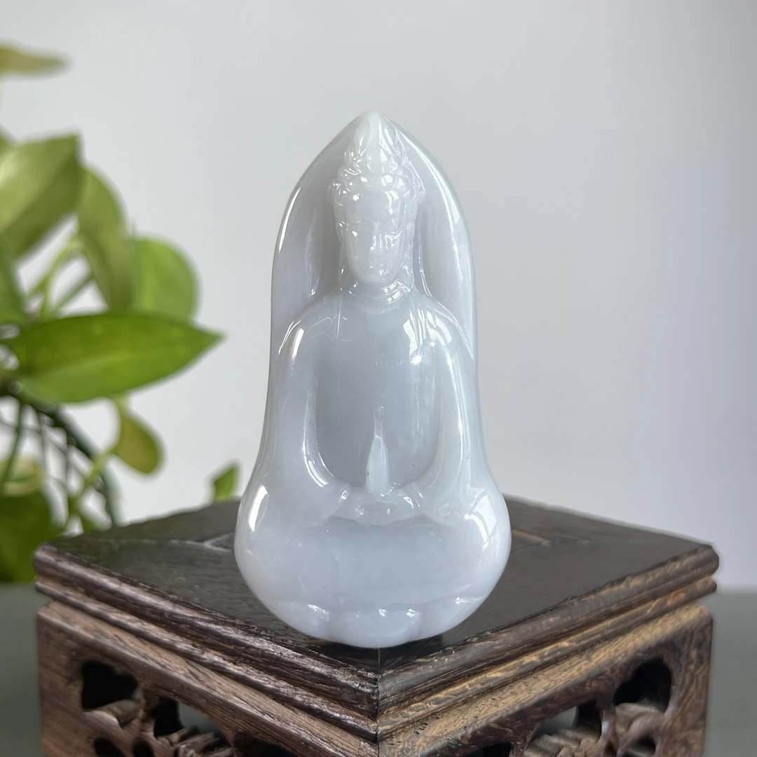 JTB13-46  天然缅甸A货翡翠  净瓶观音