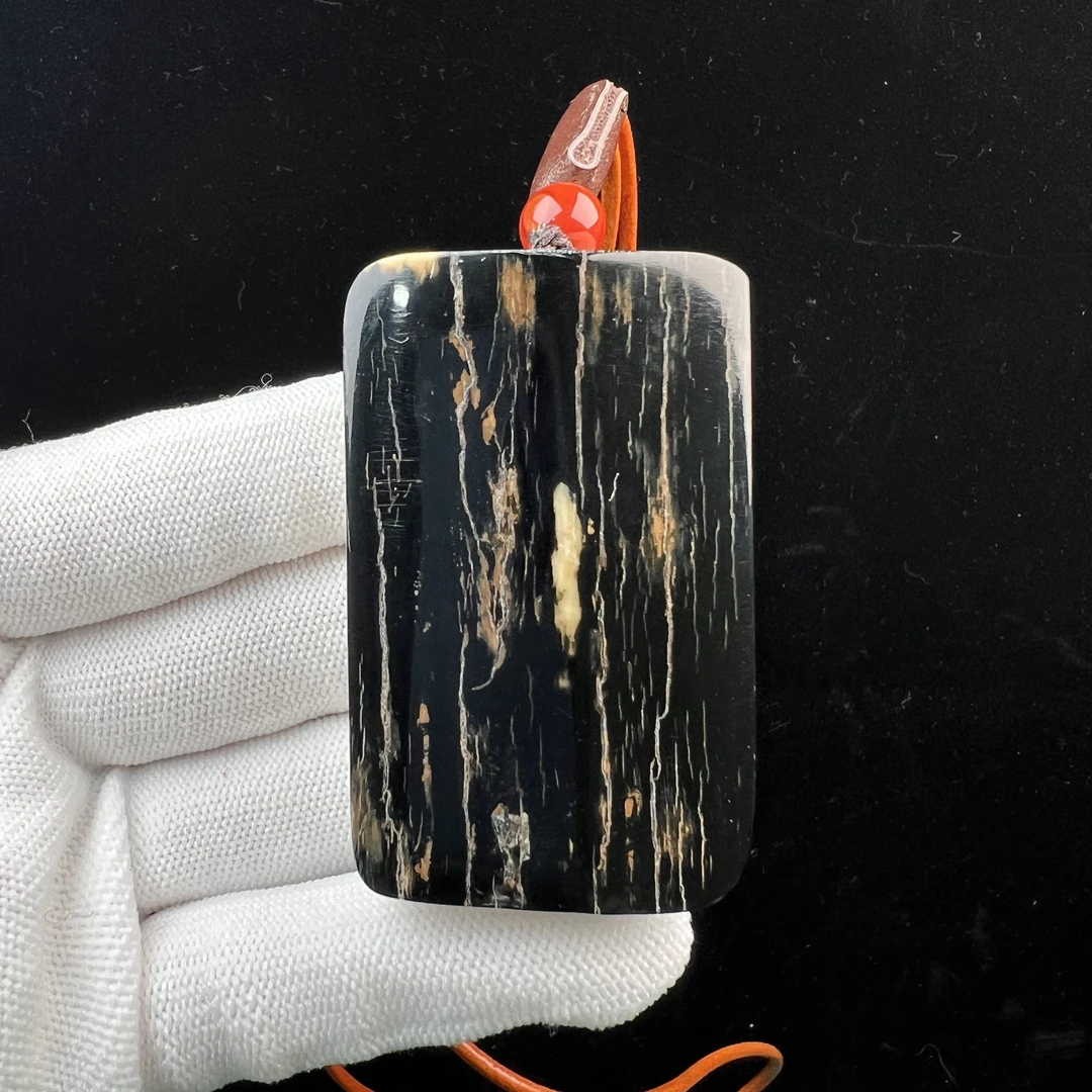 E1525天然猛犸牙蓝皮 肥皂无事牌36*58*18mm支持鉴定 假一罚四