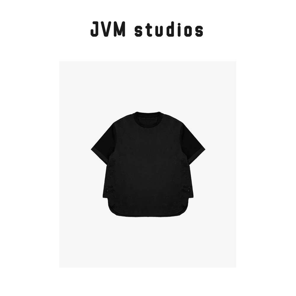 2024新款JVM定制17066时尚百搭暗花新中式短袖T恤4/26