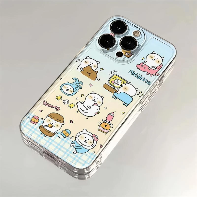 可爱自嘲熊适用iphone16苹果15手机壳小米OPPO华为VIVO荣耀一加