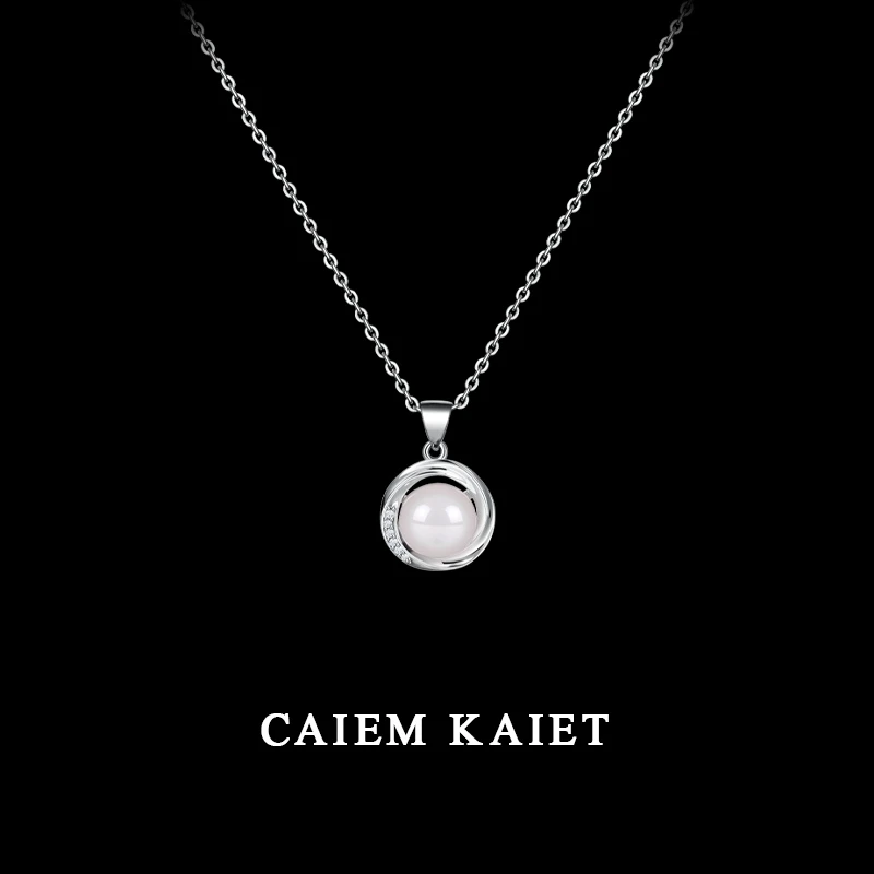 CAIEM KAIET 链子925银 正品珍珠纯银项链女轻奢高级感气质锁骨链