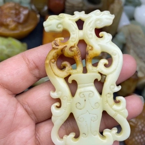 和田玉未镶嵌颈饰52