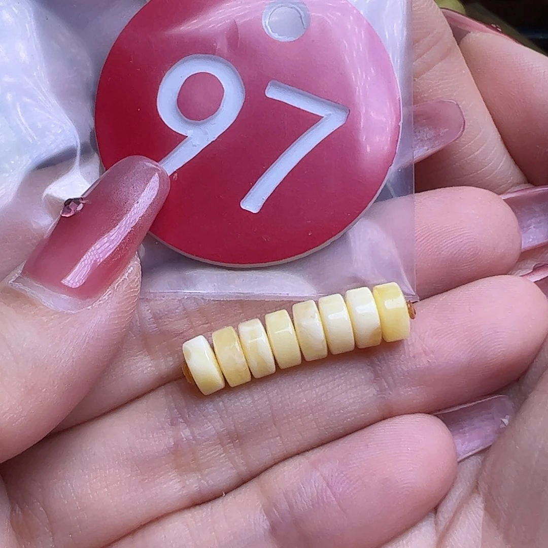 蜜蜡未镶嵌珠宝奇石笑**生6mm精工隔片