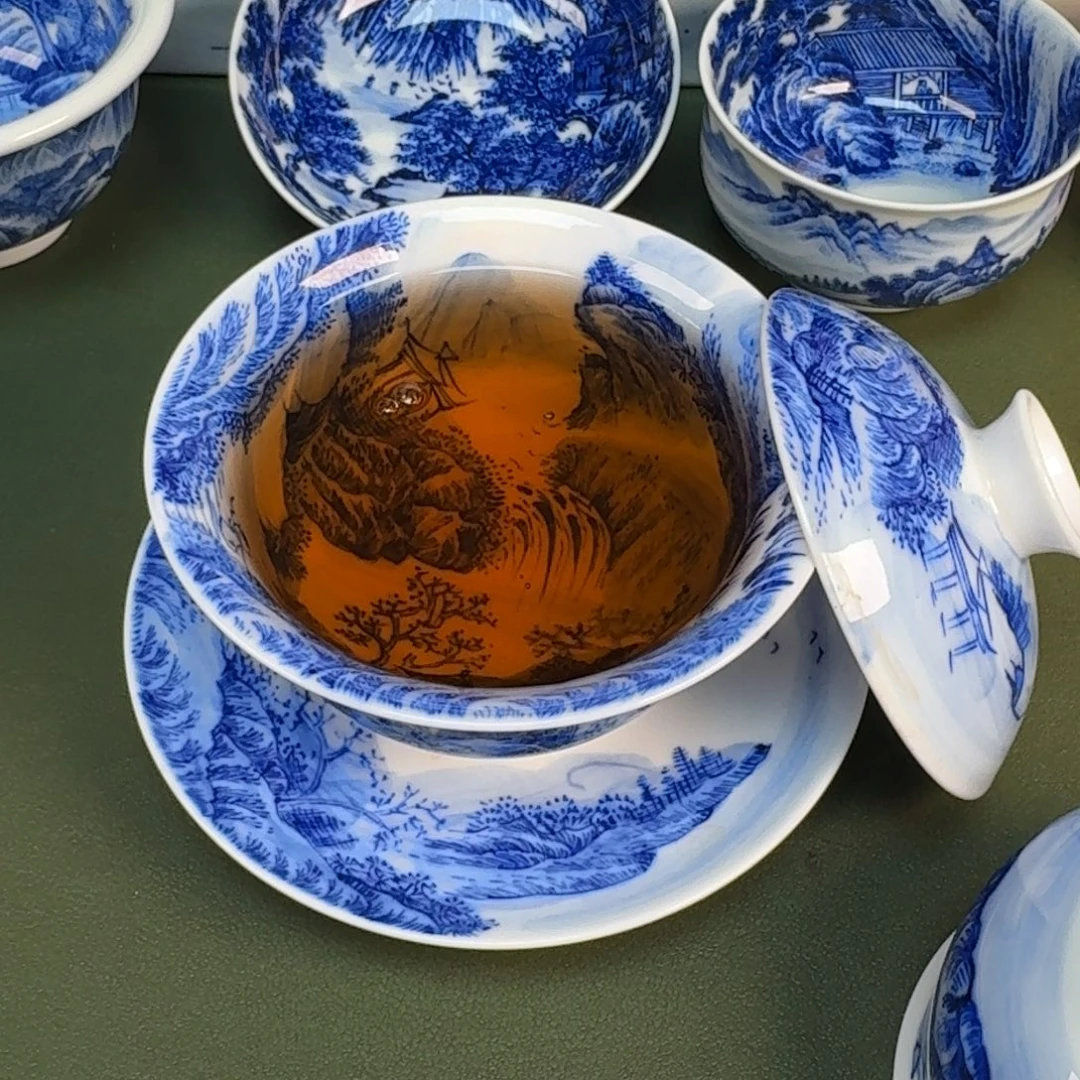 景德镇纯手绘茶具圆圆245