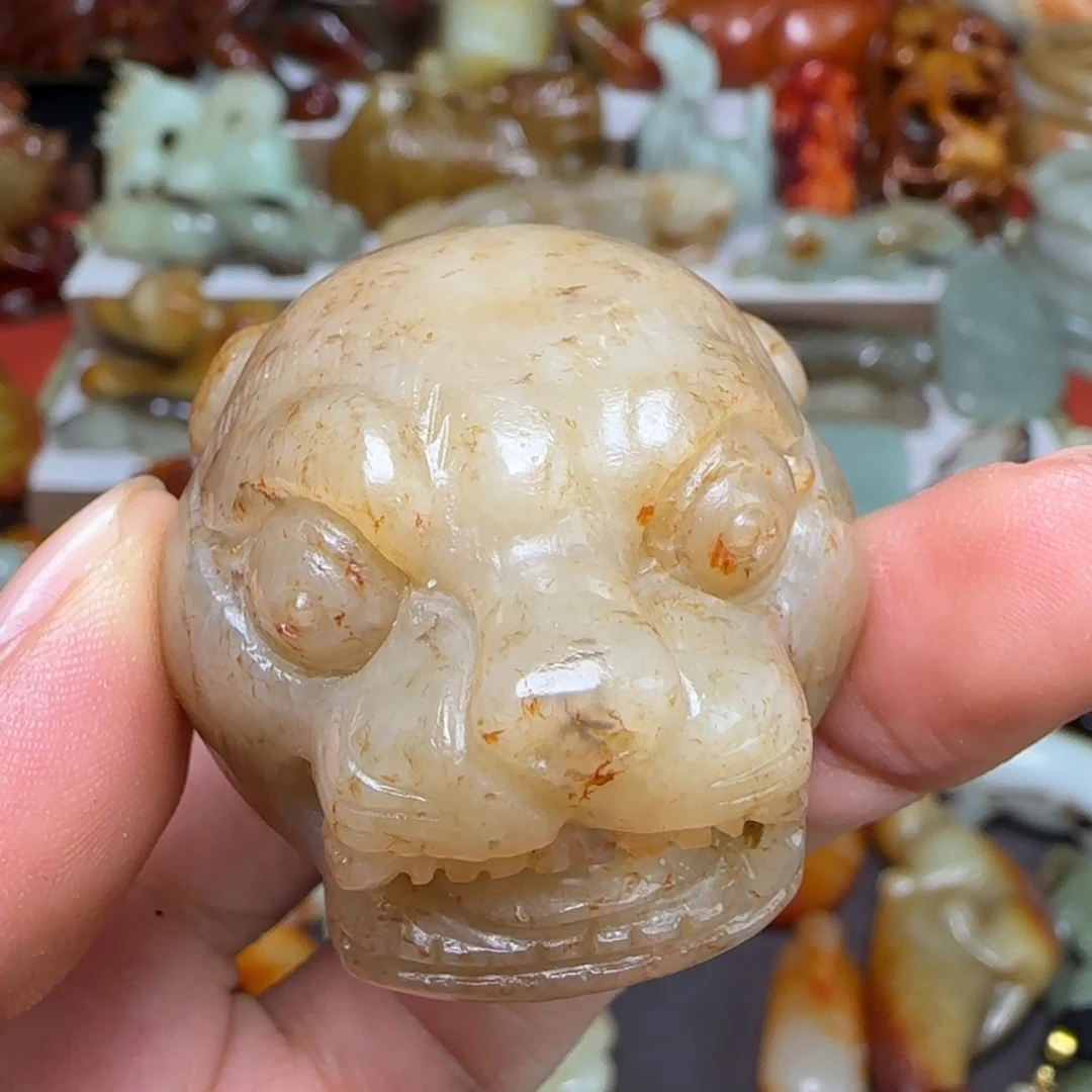 前***锦和田玉未镶嵌挂件