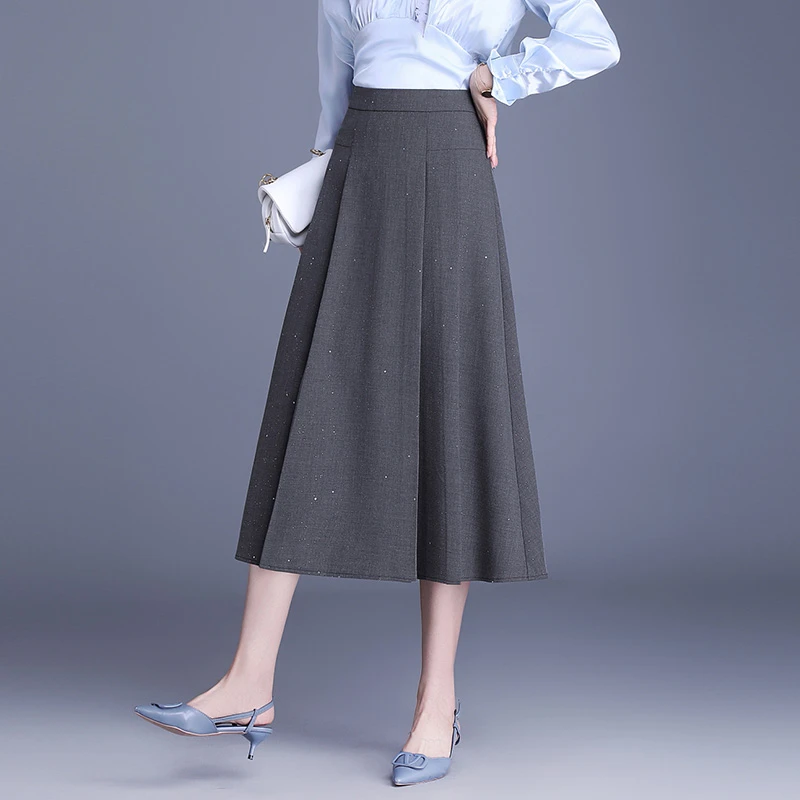 2025春季新款气质时尚洋气半身裙小个子A字女裙子显瘦爆款百褶裙